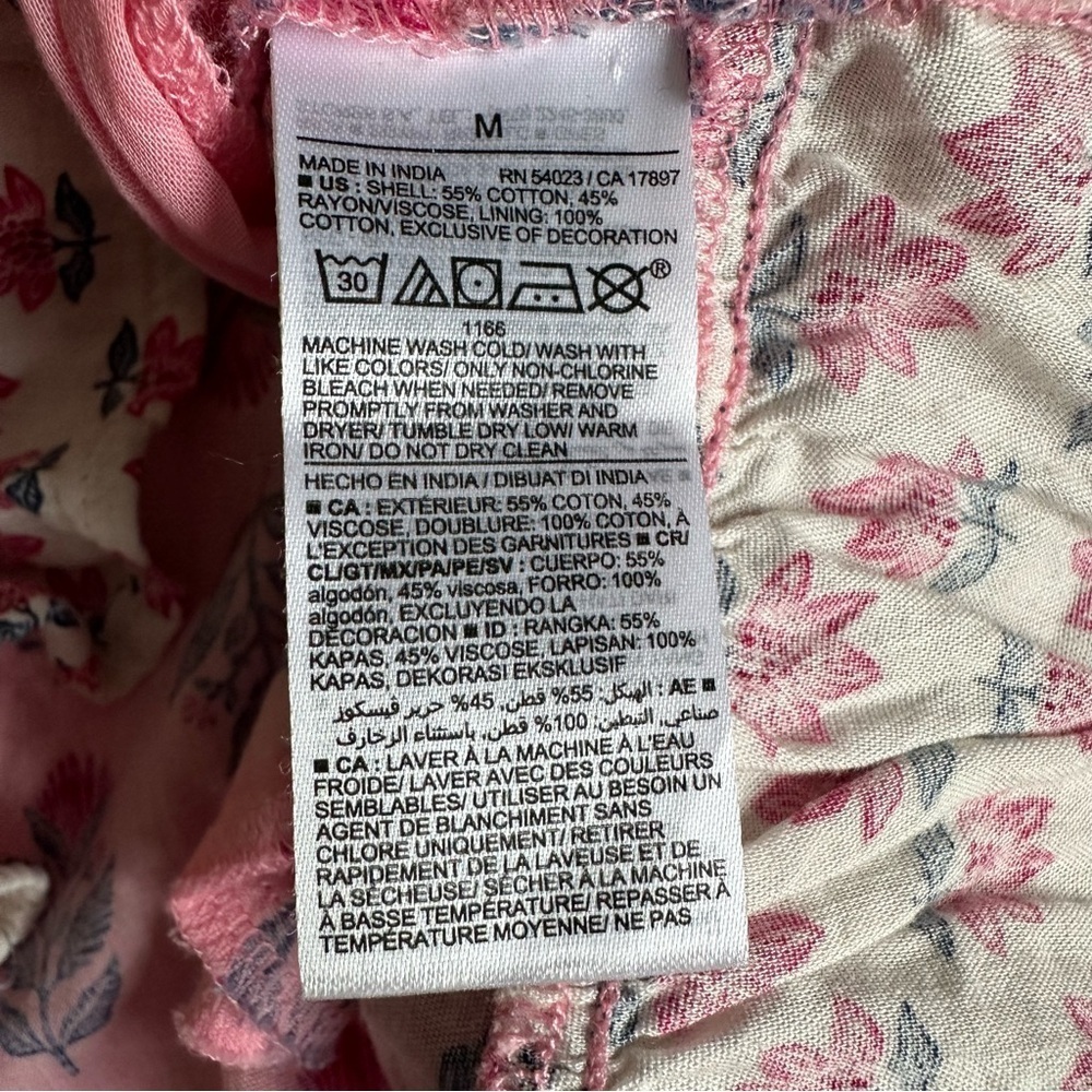 Old Navy ASO I Woke Up A Vampire Dress Womens M Floral Boho Cottage Coquette - Picture 16 of 16
